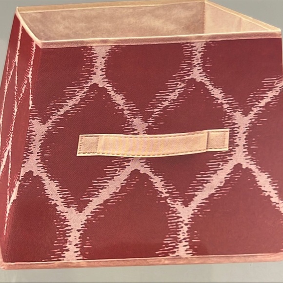 New Lot of 4 Closet Essentials Harvest Red Collapsible Storage Containers - Picture 7 of 13